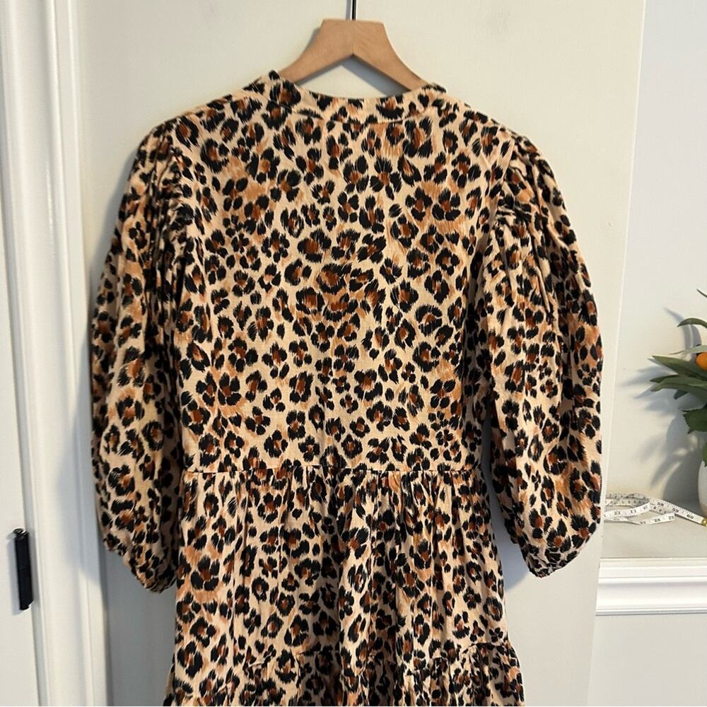 Tuckernuck Mille Resort & Travel Brown Leopard Cheetah Animal Mini Dress XS - Picture 5 of 12